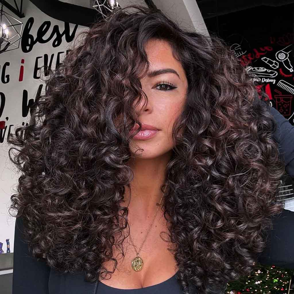 15 Fun Long Layered Hairstyles for Curly Hair! 9 Long Fluffy Layered Curly Hair