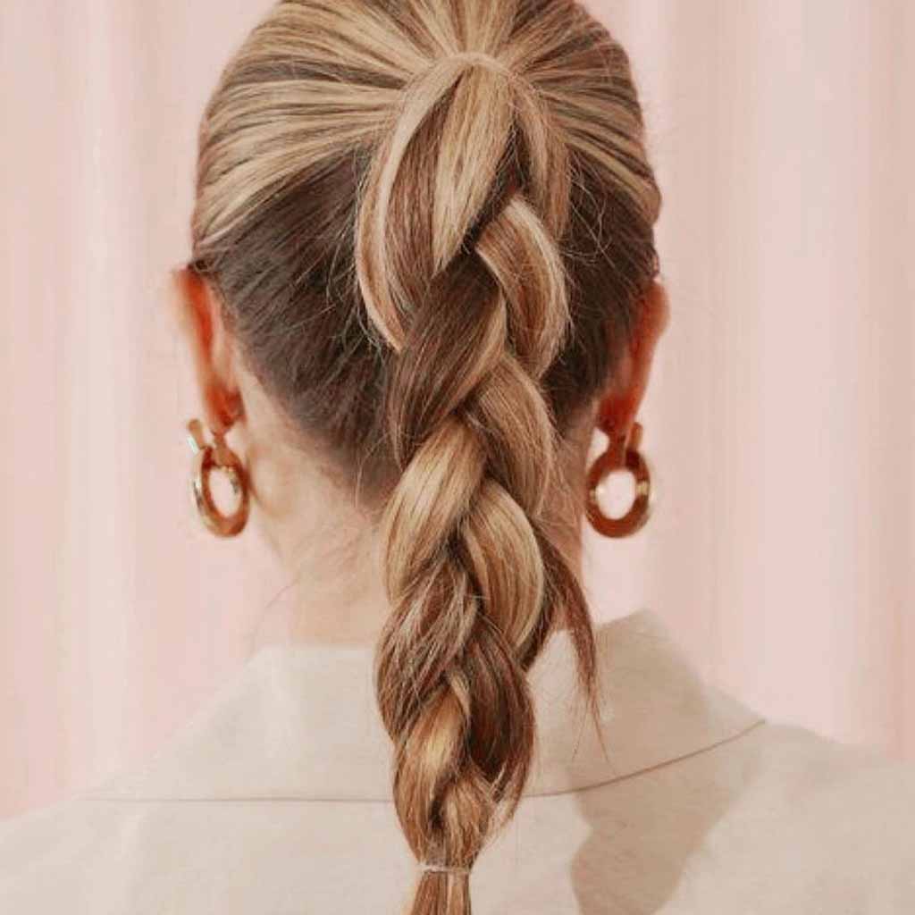 15 Beautiful Festive Easter Hairstyles! 9 Brown Blonde Braided Ponytail