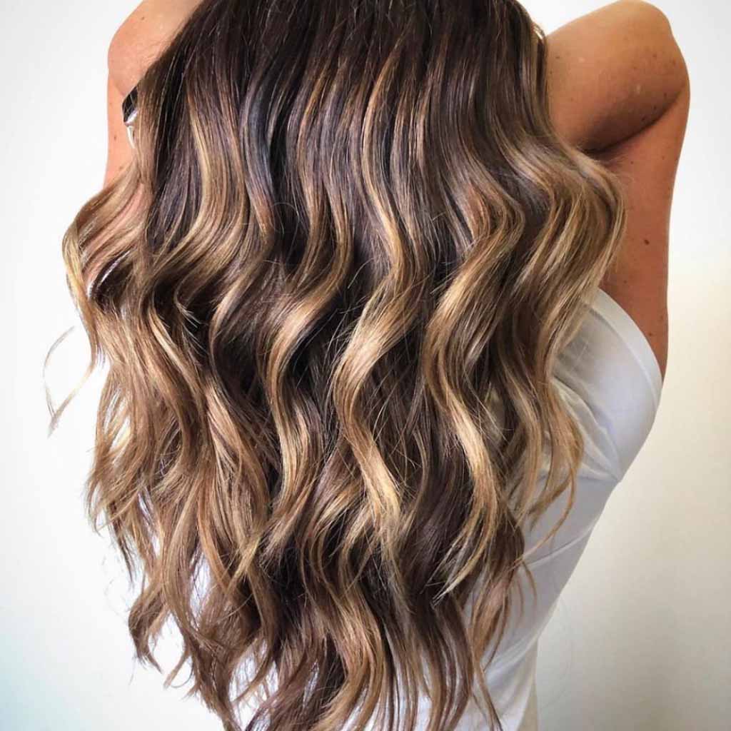 20 Bright Sun-Kissed Brunette Hair Ideas! 11 Soft Blended Blonde Highlights on Brunette Hair