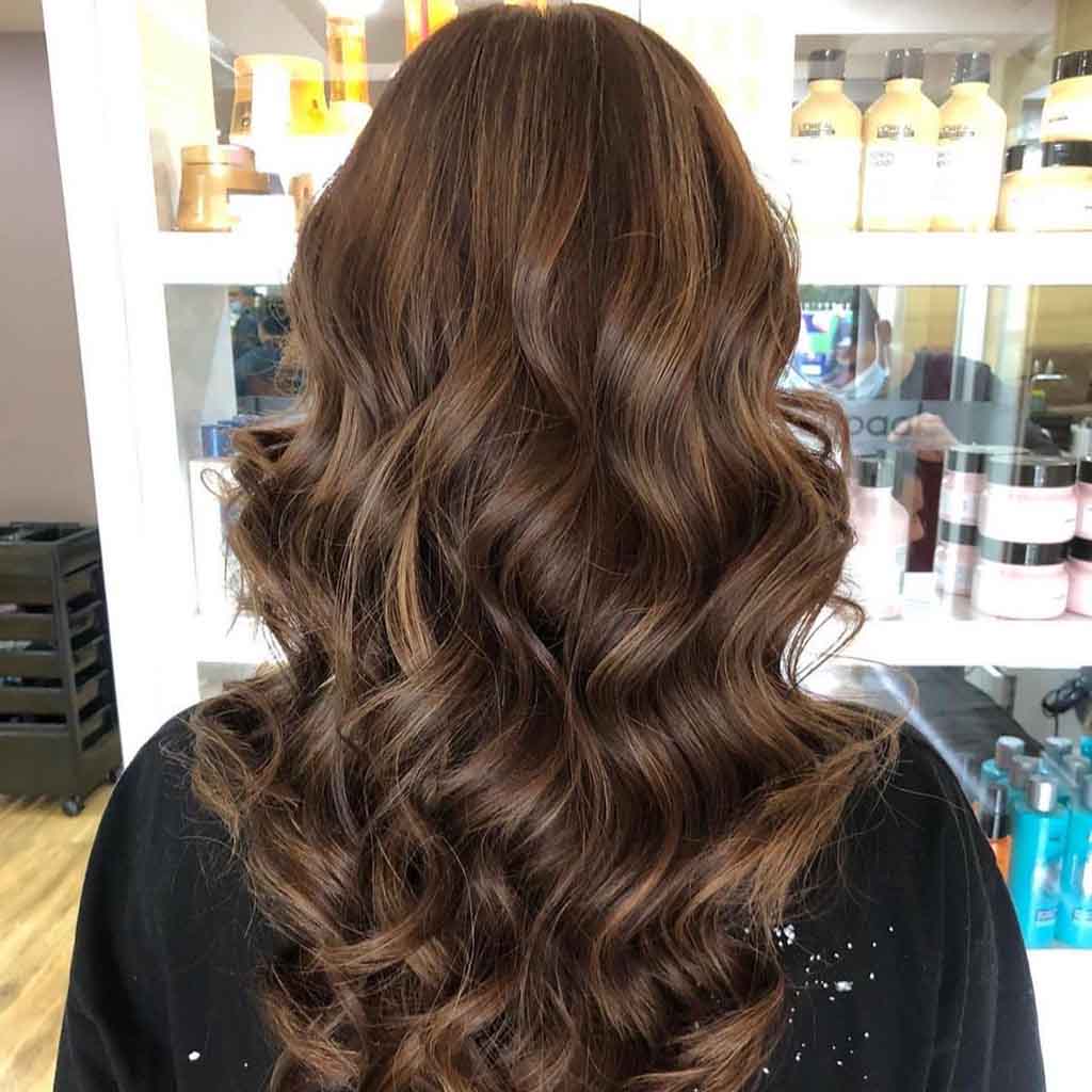 15 Ideas for Caramel Highlights on Brown Hair! 12 Brown Wavy Hair With Mocha Caramel Balayage Highlights