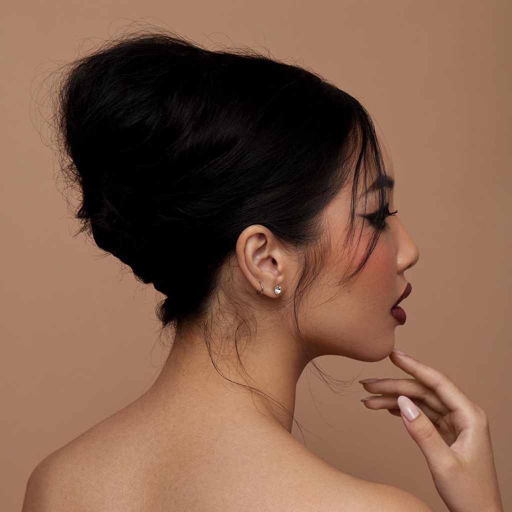 Classy Beehive Updo on Black Hair