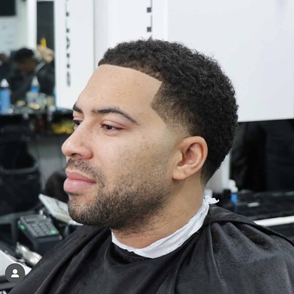 15 Modern Temple Fade Haircuts for Men! 16 Taper Temple Fade With Grain All Around