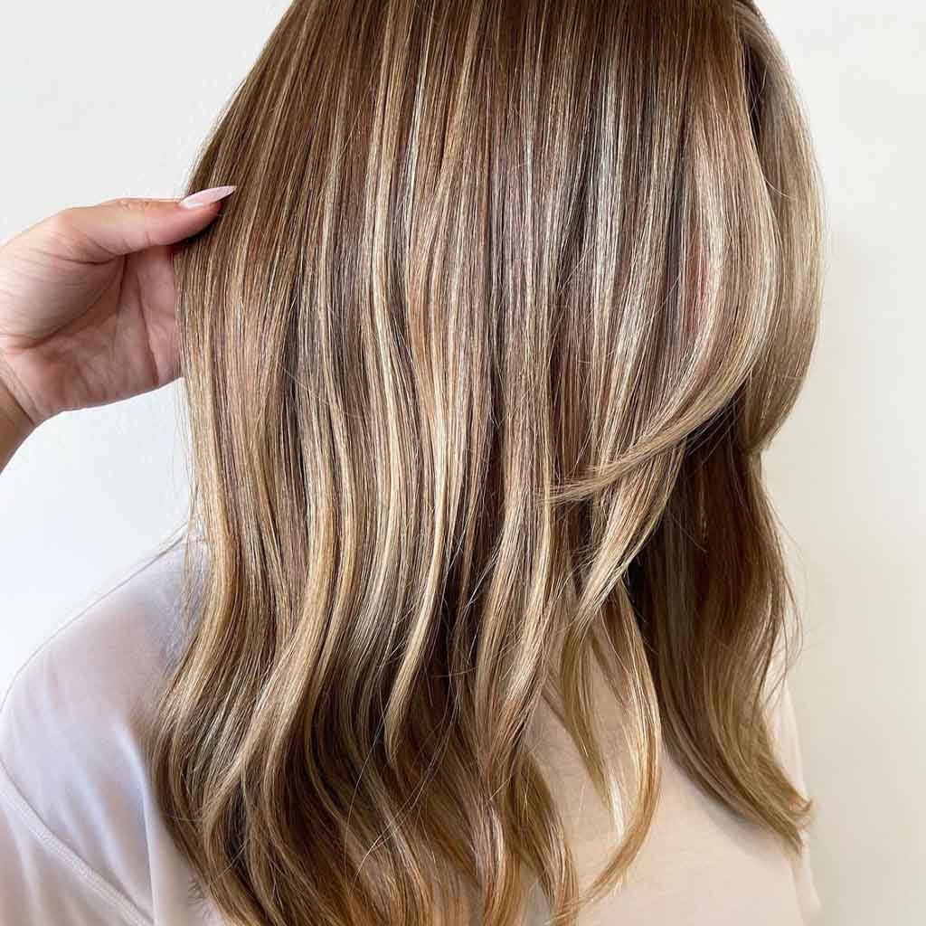 Blonde Balayage on Brown Hair