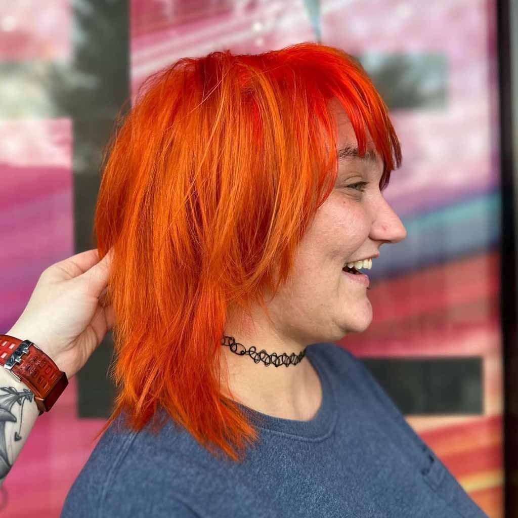 15 Intense Emo Shag Haircuts! 7 Fluffy Orange Emo Shag Cut