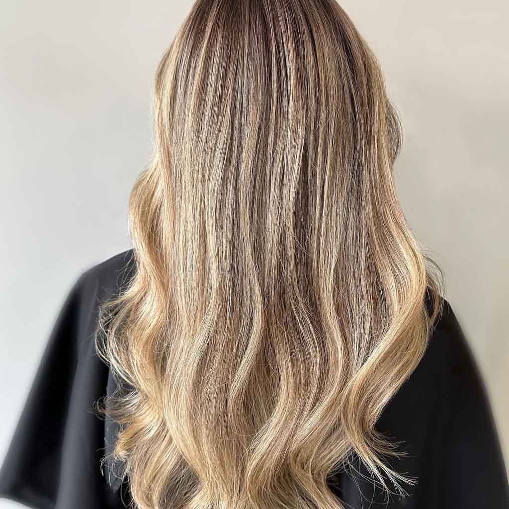  Blended Creamy Blonde Balayage