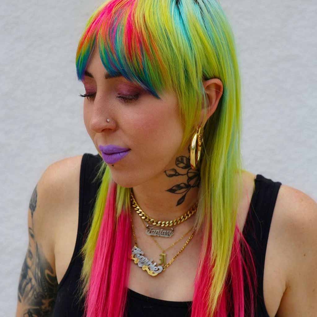 15 Intense Emo Shag Haircuts! 12 Fruity Pebble Inspired Long Emo Shag Cut With Curtain Bangs