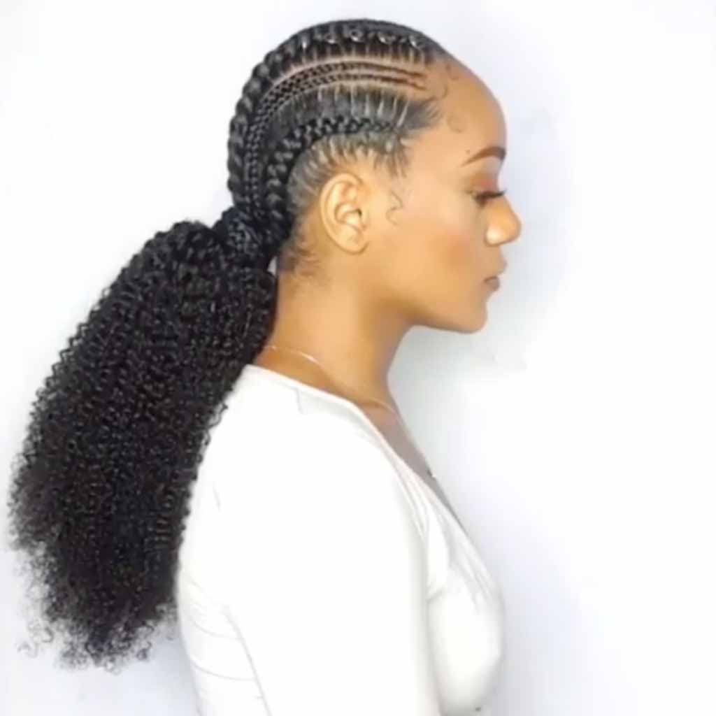 15 Majestic Options for Goddess Cornrows 15 Curly Ponytail With Goddess Cornrows