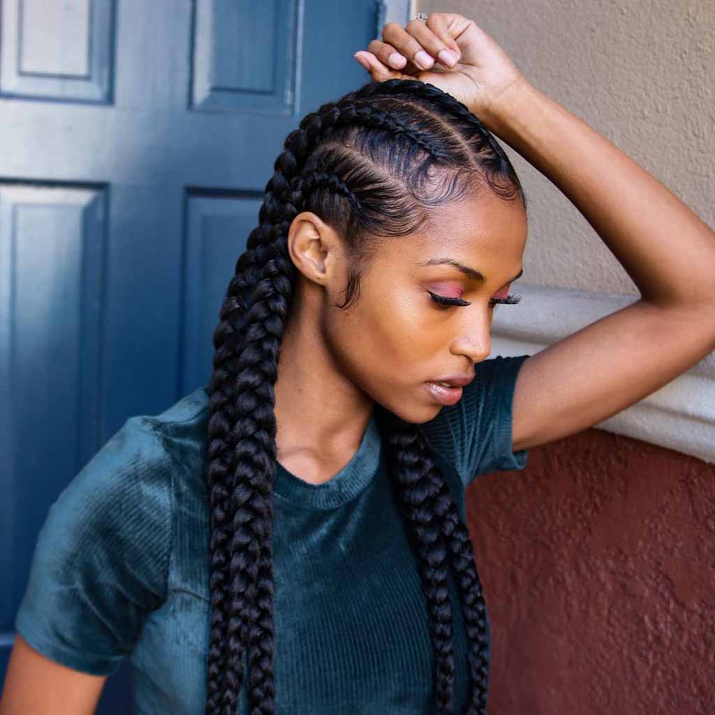 15 Majestic Options for Goddess Cornrows 16 Straight-Back Goddess Cornrows