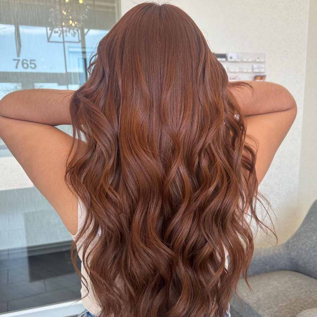 15 Spicy Hairstyles for Ginger Brown Hair! 13 Voluminous Ginger Brown Wavy Hair