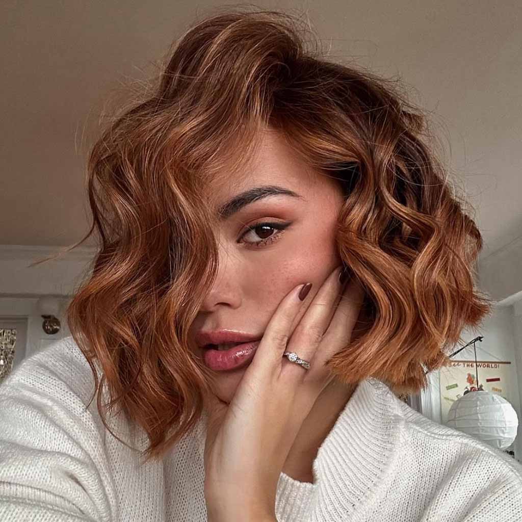 15 Spicy Hairstyles for Ginger Brown Hair! 16 Tangerine Ginger Short Wavy Hair