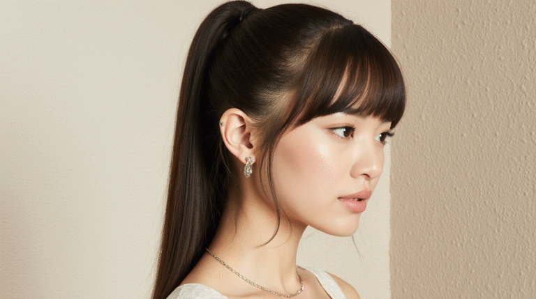 27 Weave Ponytail Hairstyles with Bangs: