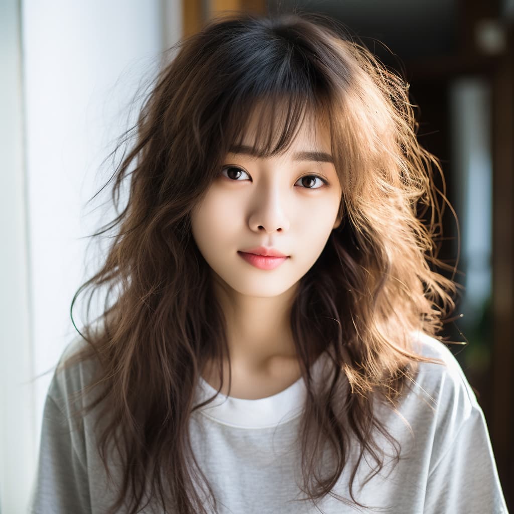 15 Sassy Wavy Wolf Cuts With Bangs! 3 muskan9031 photograph of Beutiful korean girl with long brown s 72a5673c bdfc 4e58 84f5 5e2c3304763a