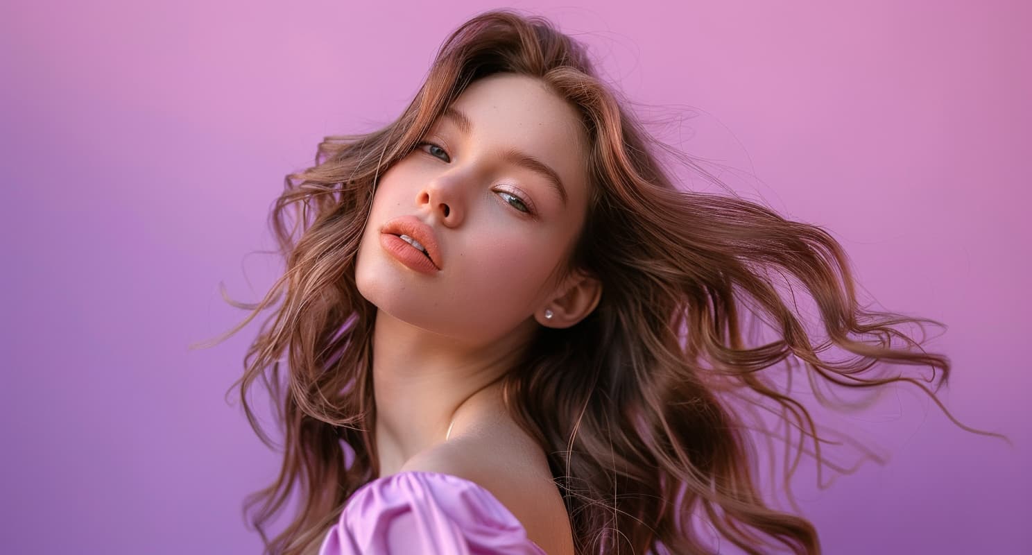 muskan9031 photograph of a Beautiful woman with blow out wavy h 23718498 13a5 4b97 b8b3 da85a0ce2d74