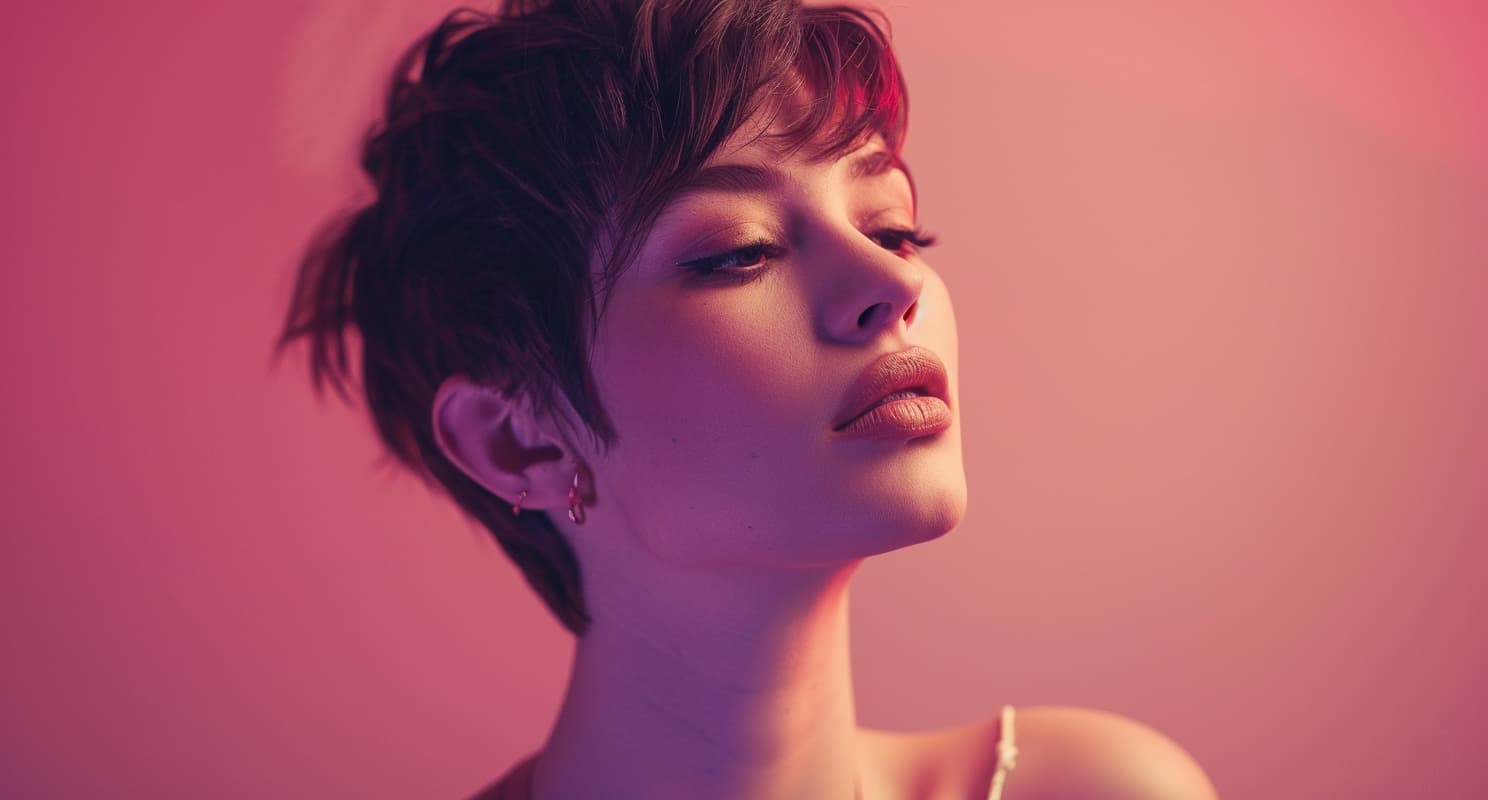 muskan9031 photograph of a Beautiful woman with very short hair fd8b0509 dac2 4e89 83ee 72c7d1a4789c