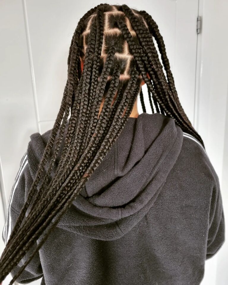 12 Knotless Braids Hairstyle Ideas: Timeless Looks for Every Vibe 6 unky Knotless Braids