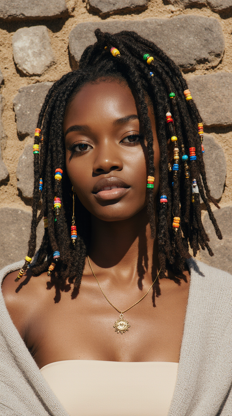 10 Stunning Hairstyles for Black Women! 3 Caribbean Dreadlocks on Short Black Hair With Beads