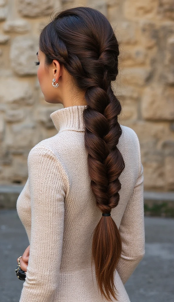 15 Chic and Classy Hairstyles for Women With Long Hair! 4 Hair With Long Bubble Braided Ponytail