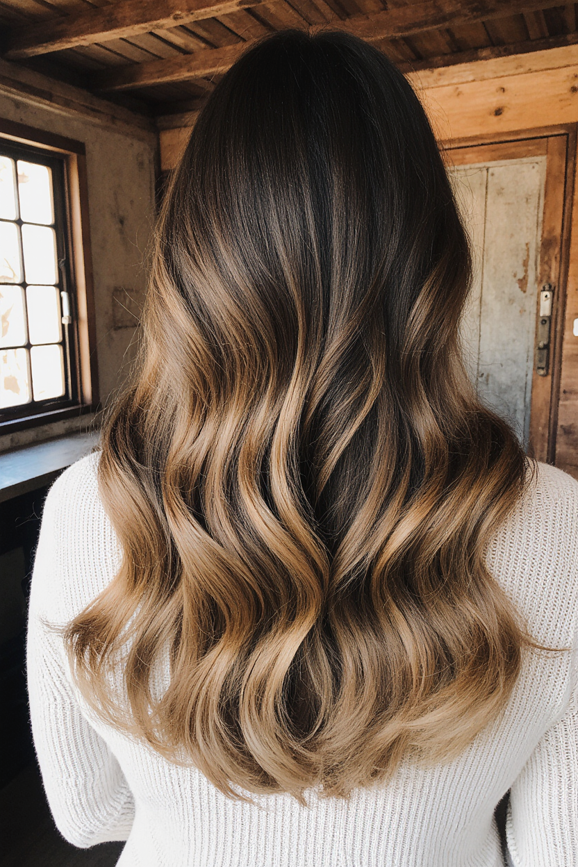 10 Elegant Hairstyles for Wavy Hair! 3 Long Duo Toned Hair With Wavy Curls