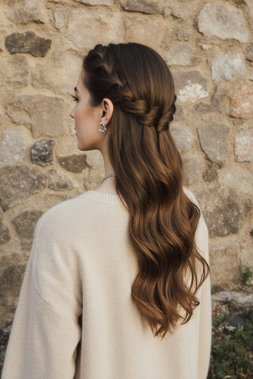 15 Chic and Classy Hairstyles for Women With Long Hair! 5 Long Wavy Brown Waterfall Hairstyle