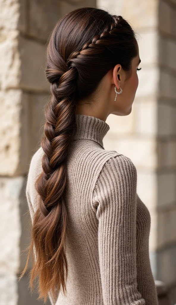 15 Chic and Classy Hairstyles for Women With Long Hair! 15 Thick and Long Loose Braid on Dark Brown Hair