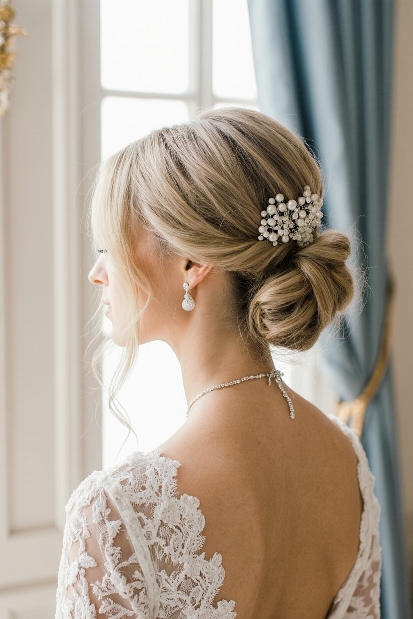 10 Elegant Hairstyles for Wavy Hair! 2 Wedding Style Wavy Bun on Blonde Hair