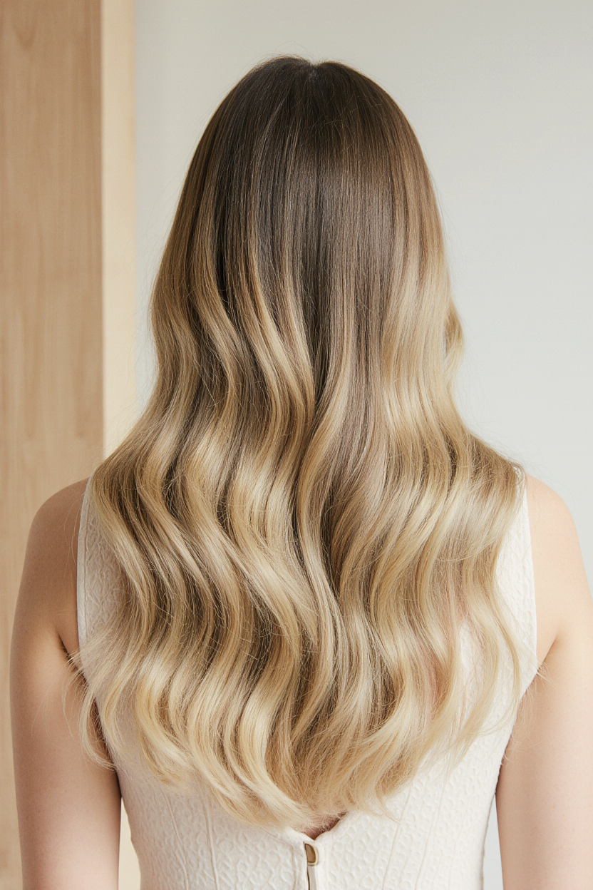 Beige Waves with Contrast