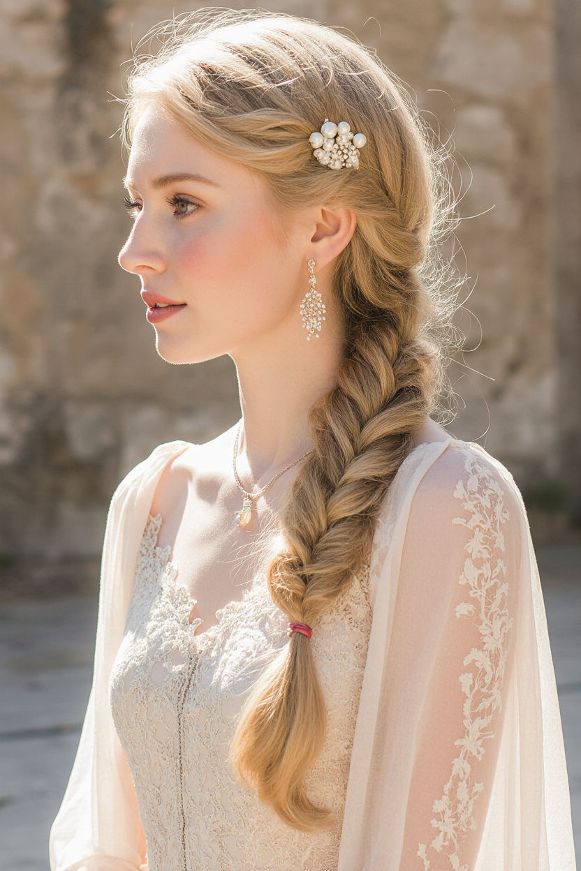 10 Best Haircuts and Styles for Blonde Hair 2 Blonde Fishtail Braid