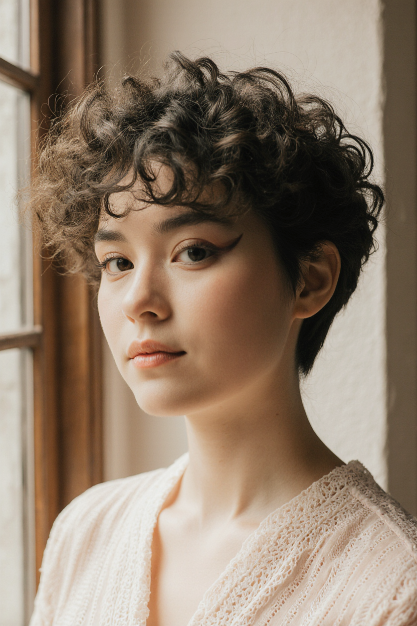 15 Stunning Short Curly Pixie Hair Ideas! 15 Layered Voluminous Curly