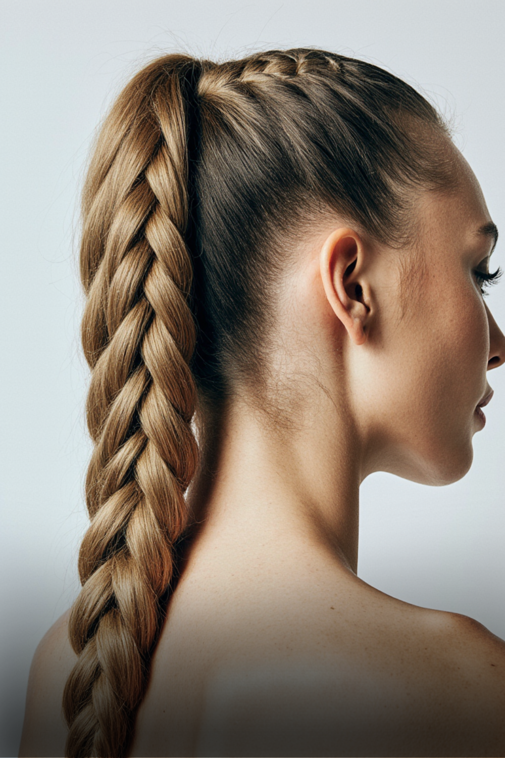 10 Elegant and Stylish Braid Hairstyles! 5 Light Brown Long Braided Ponytail