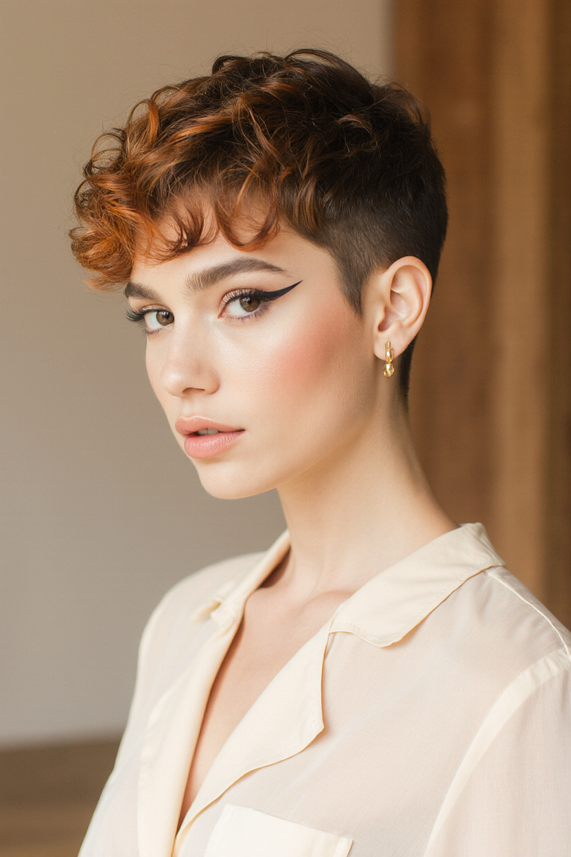 15 Stunning Short Curly Pixie Hair Ideas! 10 a realistic high